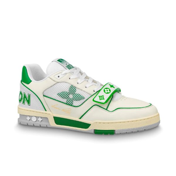 LOUIS VUITTON TRAINER GREEN MESH   LVS017