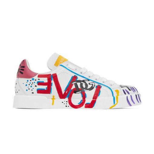 DOLCE   GABBANA LIMITED EDITION PORTOFINO GRAFFITI SNEAKERS �C DG020