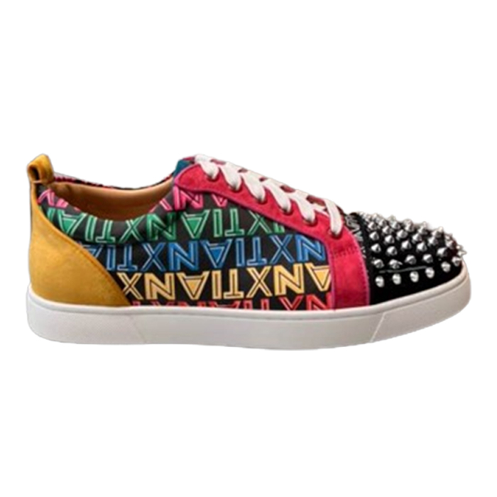 Christian Louboutin Louis Junior Spikes Multicolor Sneaker   CLS043