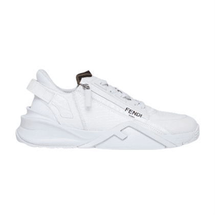 FENDI FLOW WHITE CAIMAN LOW TOPS   FDS012