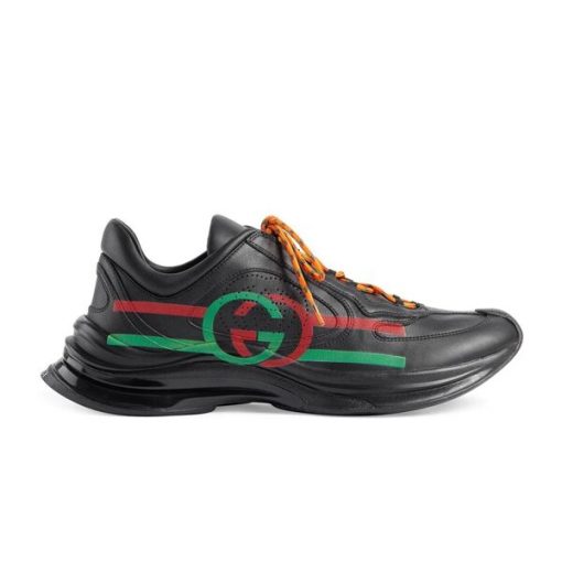 GUCCI RUN SIDE-STRIPE SNEAKERS   GCC095