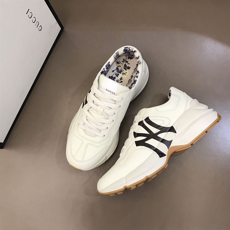 GUCCI LEATHER NY YANKEES SNEAKERS   GCC014