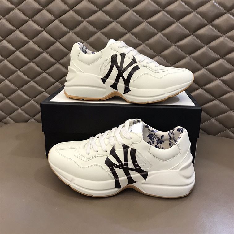 GUCCI LEATHER NY YANKEES SNEAKERS   GCC014