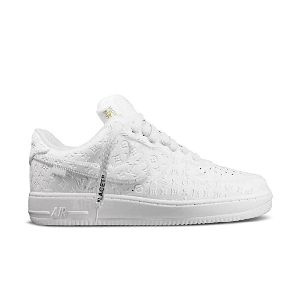 NIKE AIR FORCE 1 LOUIS VUITTON TRIPLE WHITE   LVS109