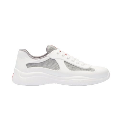 PRADA AMERICA S CUP SOFT RUBBER AND BIKE FABRIC SNEAKERS   PRS042