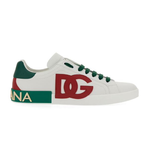 DOLCE   GABBANA PORTOFINO LEATHER SNEAKER ?��� DG040