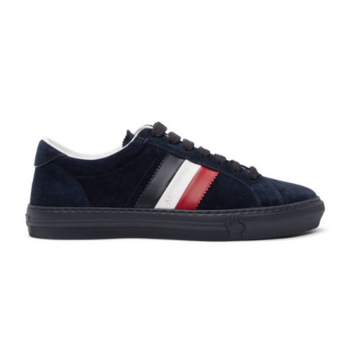 MONCLER NAVY SUEDE NEW MONACO SNEAKERS   MCS010