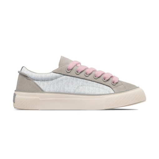 DIOR B33 SNEAKER GRAY AND WHITE DIOR OBLIQUE JACQUARD   DO130