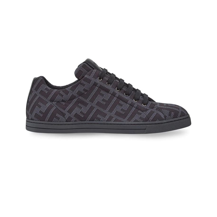 FENDI SNEAKERS GREY TECH FABRIC LOW TOP   FDS008