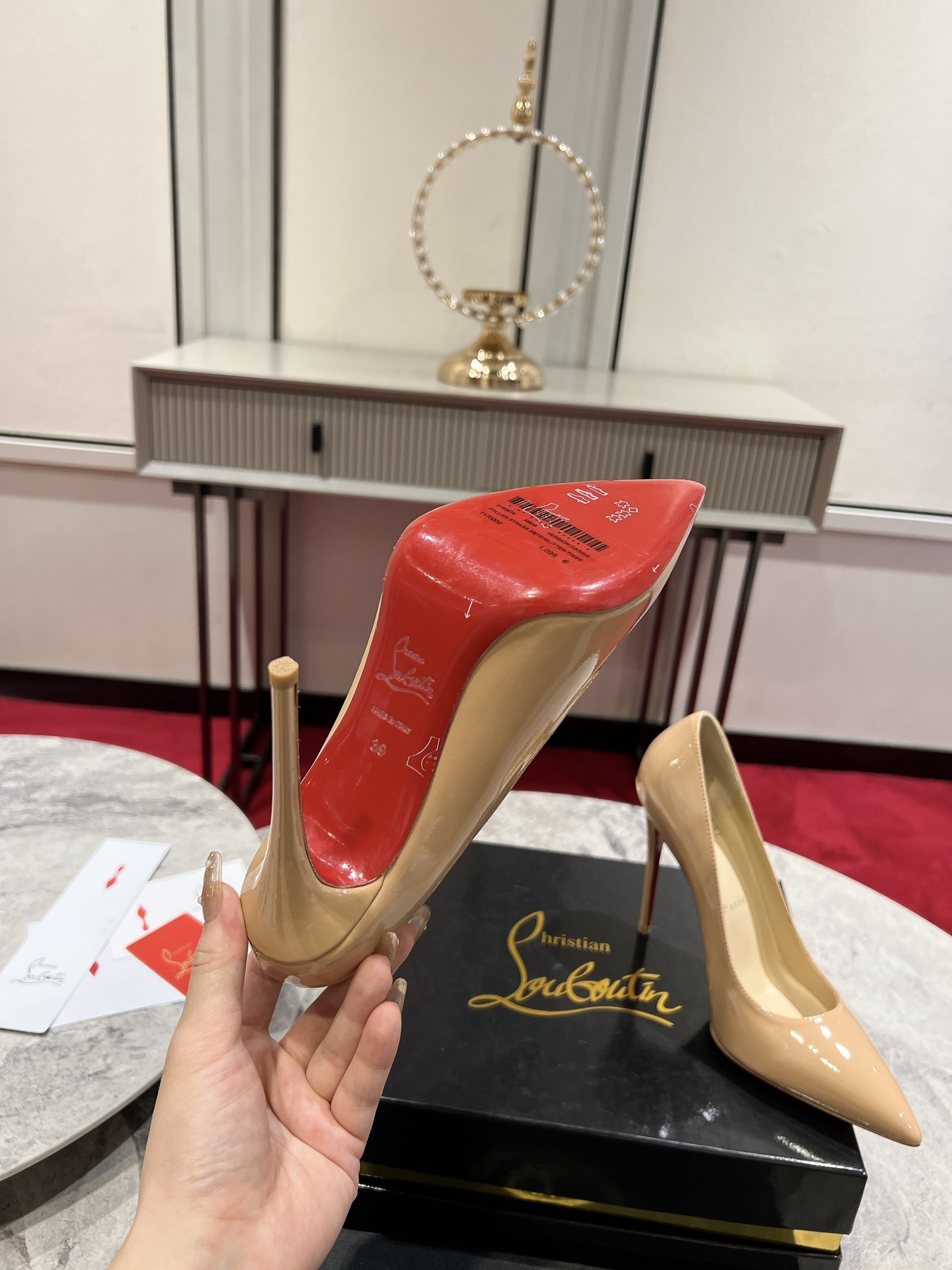 Louboutin So Kate120 mm Pumps - Patent calf leather - Black - Women