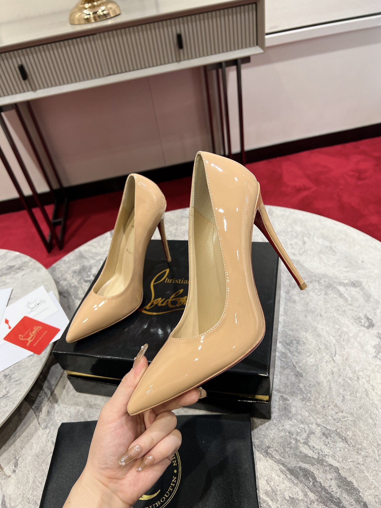 Louboutin So Kate120 mm Pumps - Patent calf leather - Black - Women