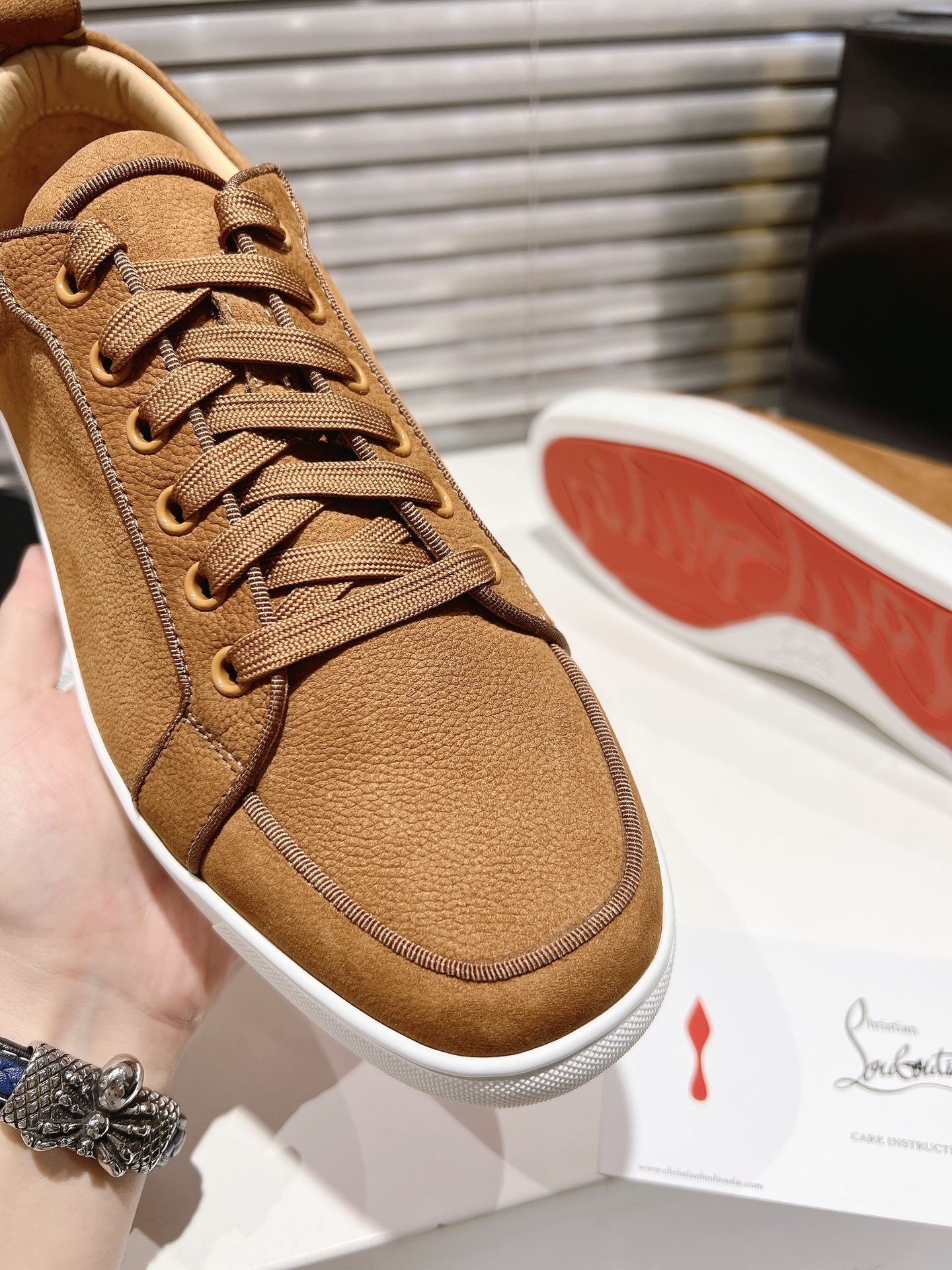 Christian Louboutin Rantulow Sneakers Brown