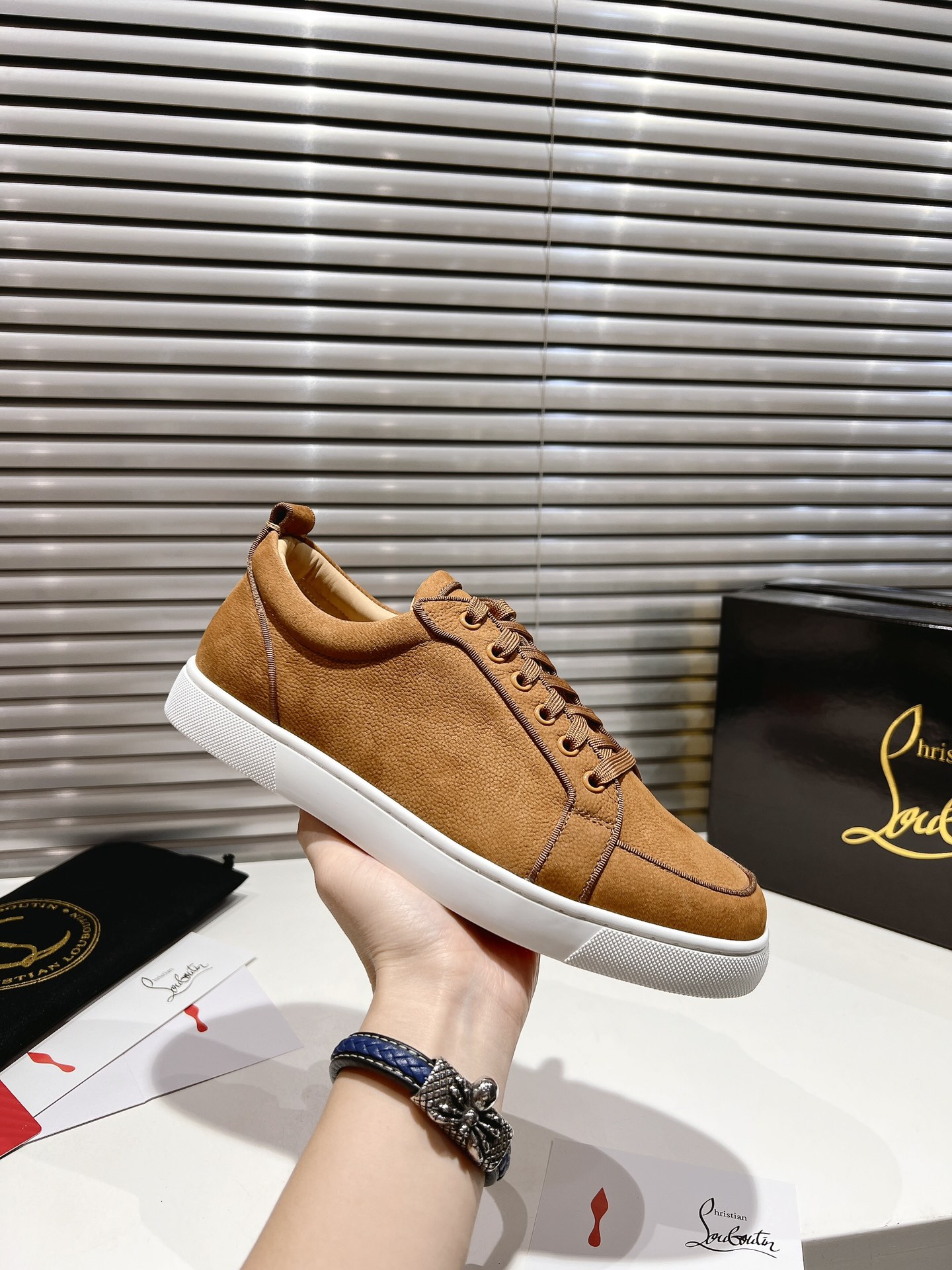Christian Louboutin Rantulow Sneakers Brown