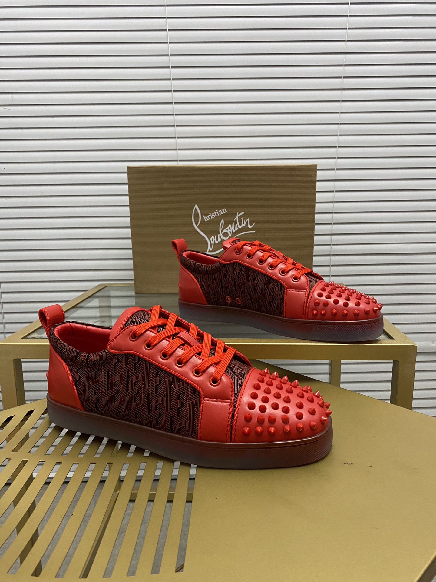 christian louboutin Seavaste Orlato Flat red Sneaker