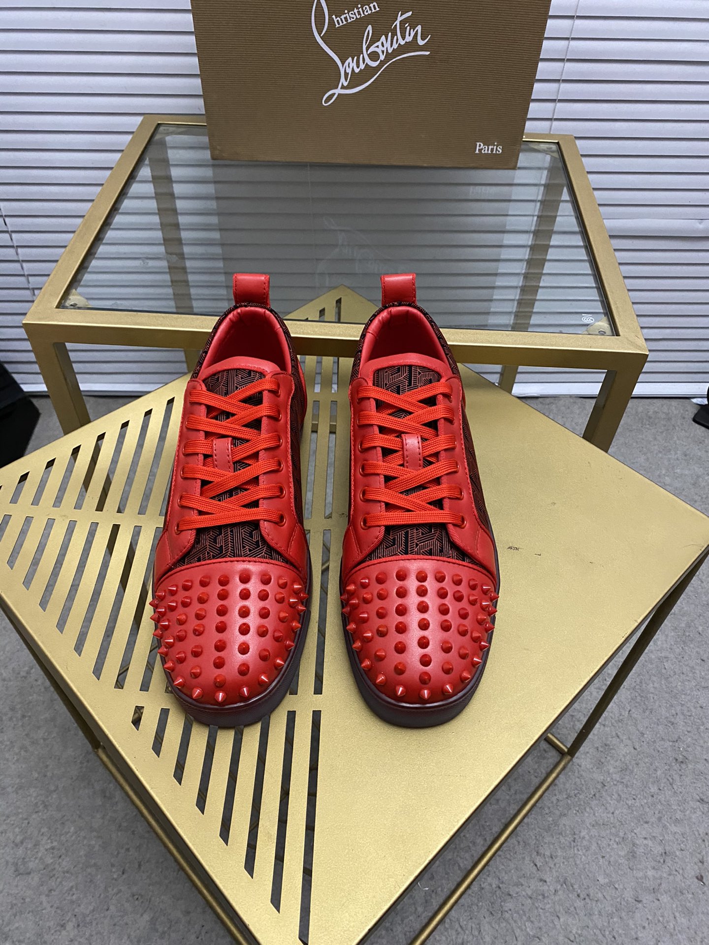 christian louboutin Seavaste Orlato Flat red Sneaker