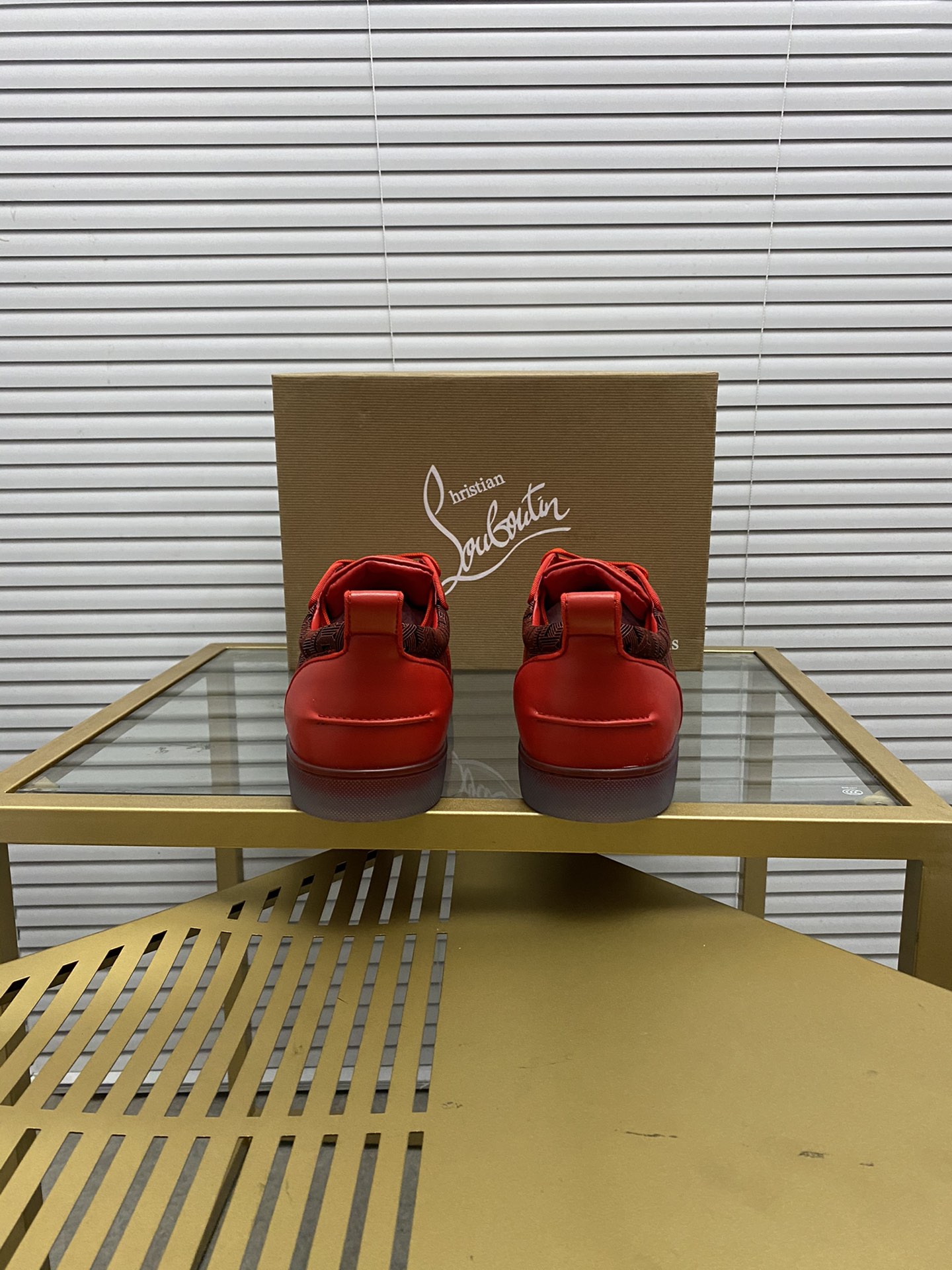 christian louboutin Seavaste Orlato Flat red Sneaker