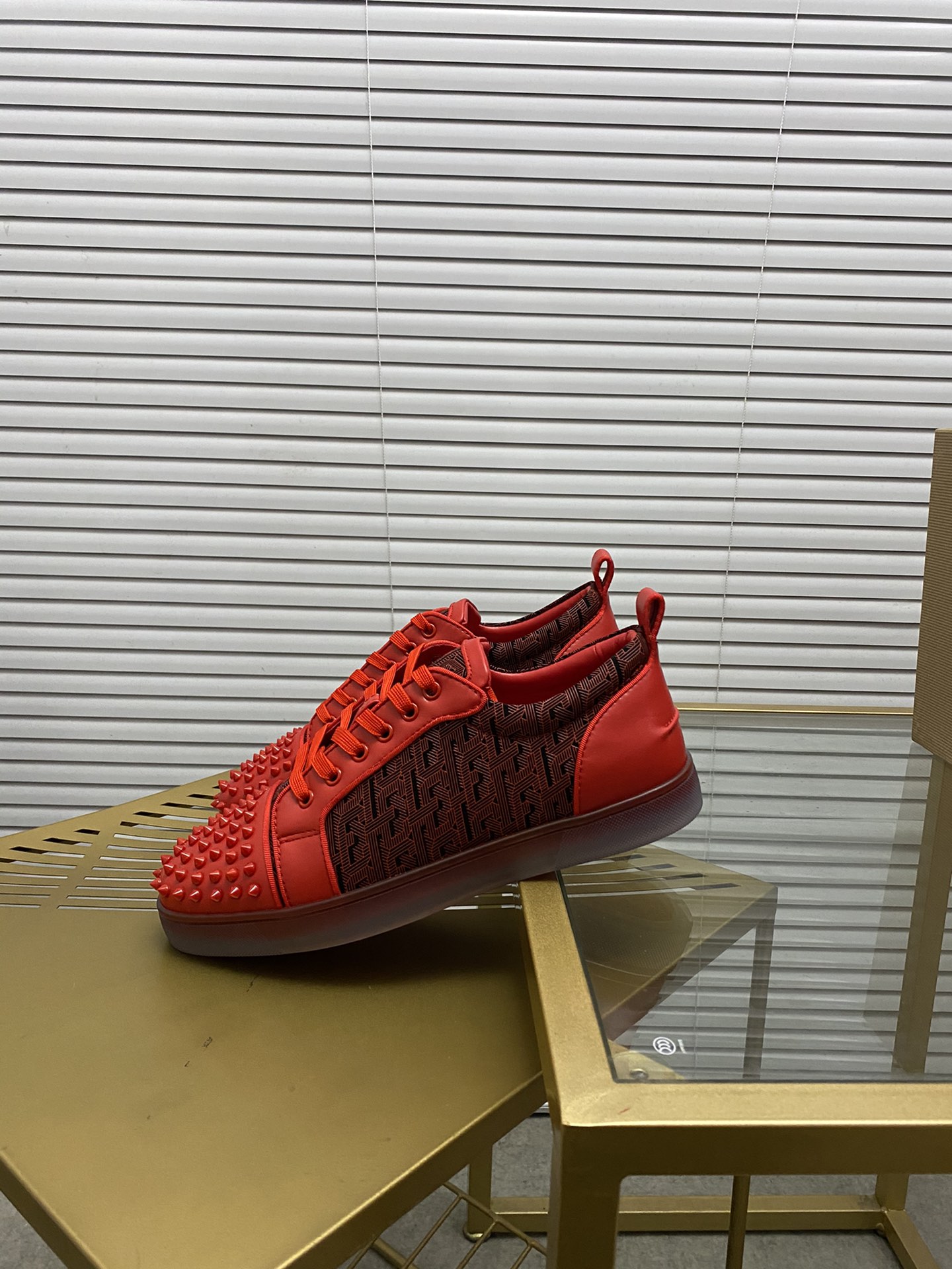 christian louboutin Seavaste Orlato Flat red Sneaker
