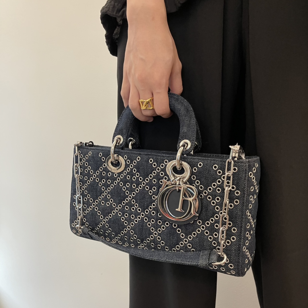 Dior Denim D-Joy Lady Bag - Blue Jean