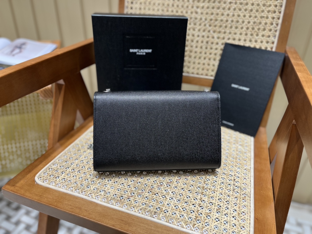 YSL Kate 24bag Caviar finish leather