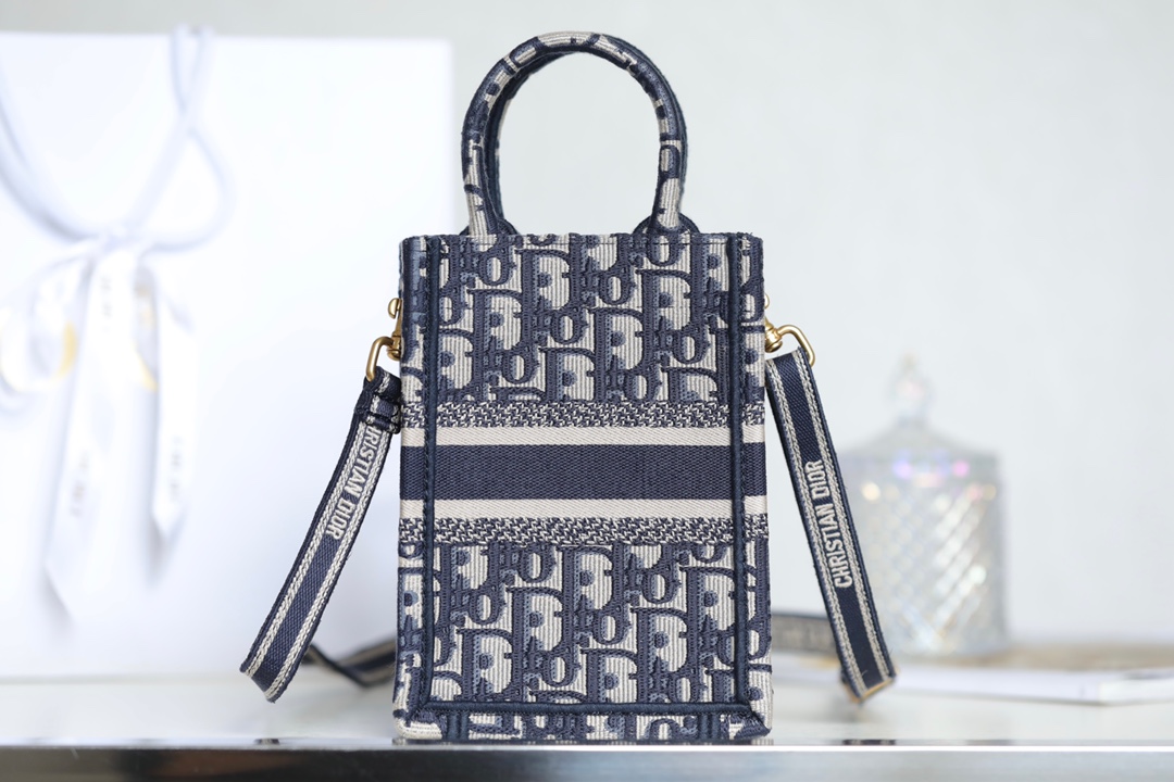 Dior Mini Book Tote Phone Bag