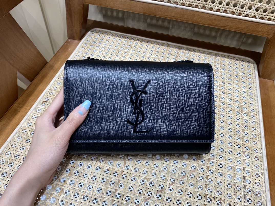YSL Kate 20bag Caviar finish leather