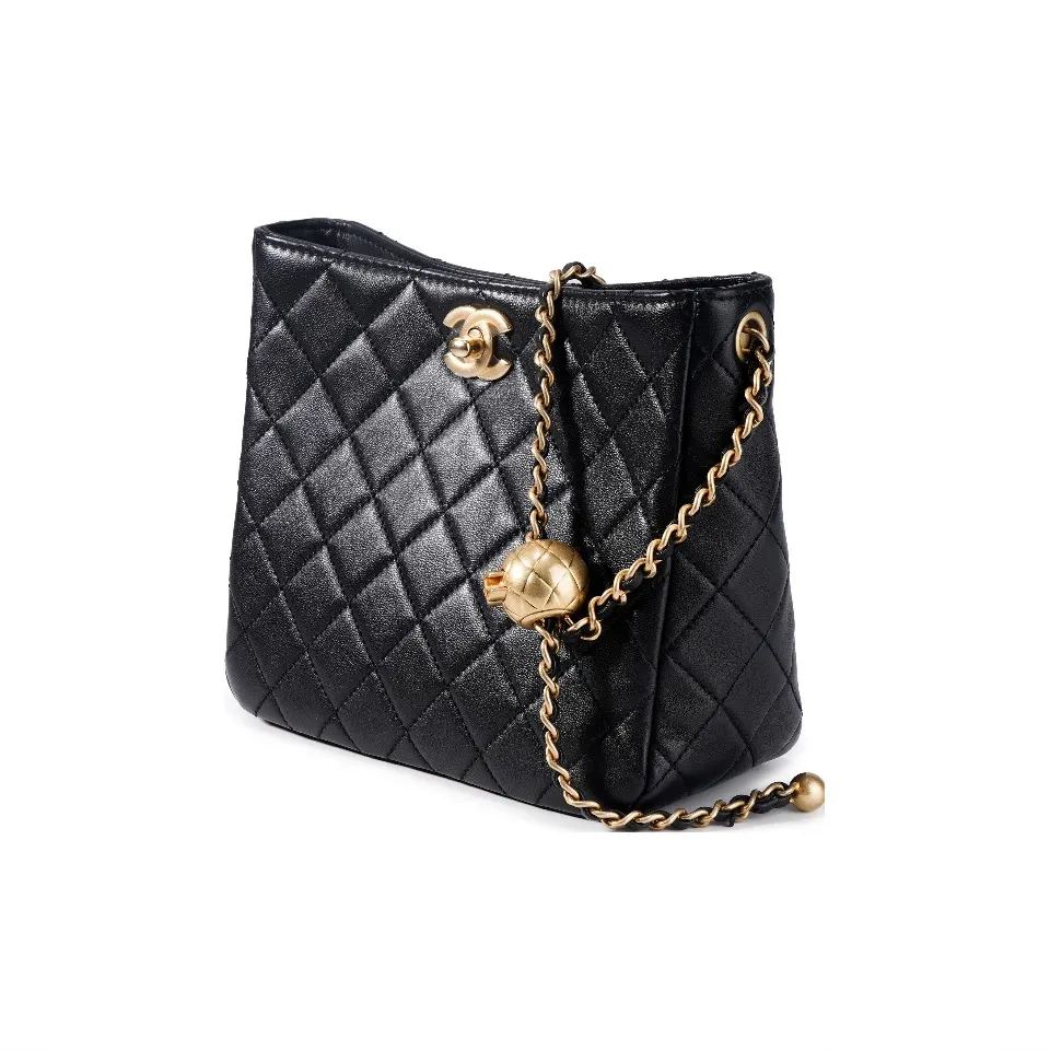 CHANEL 2022 Spring/Summer Gold Ball Hobo Tote Bag