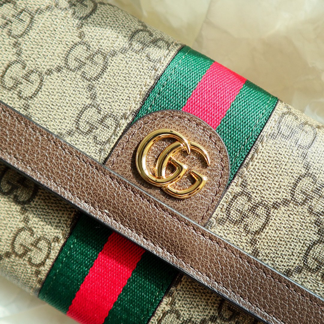 Ophidia GG Supreme Full-Zip Wallet