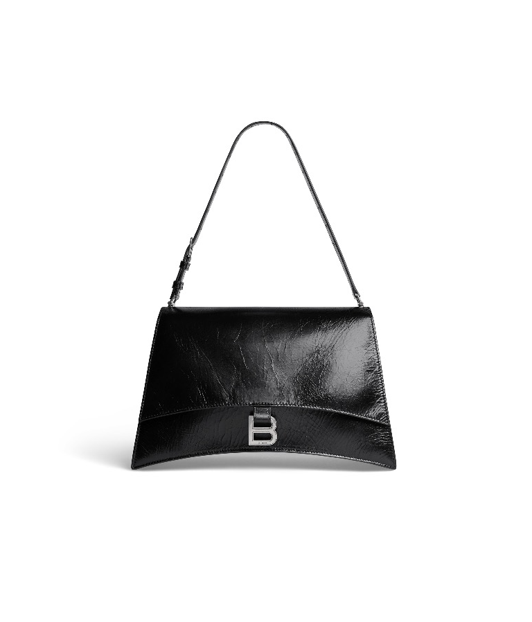 Balenciaga Crush Leather Shoulder Bag