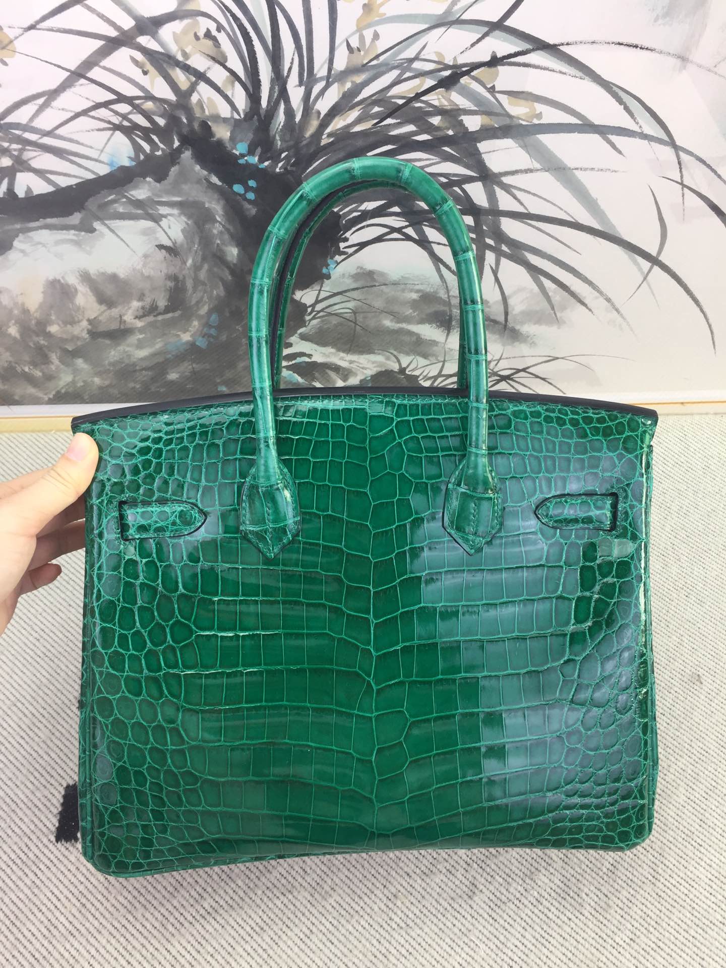 Hermès Birkin 30CM Nile Crocodile Leather handbag
