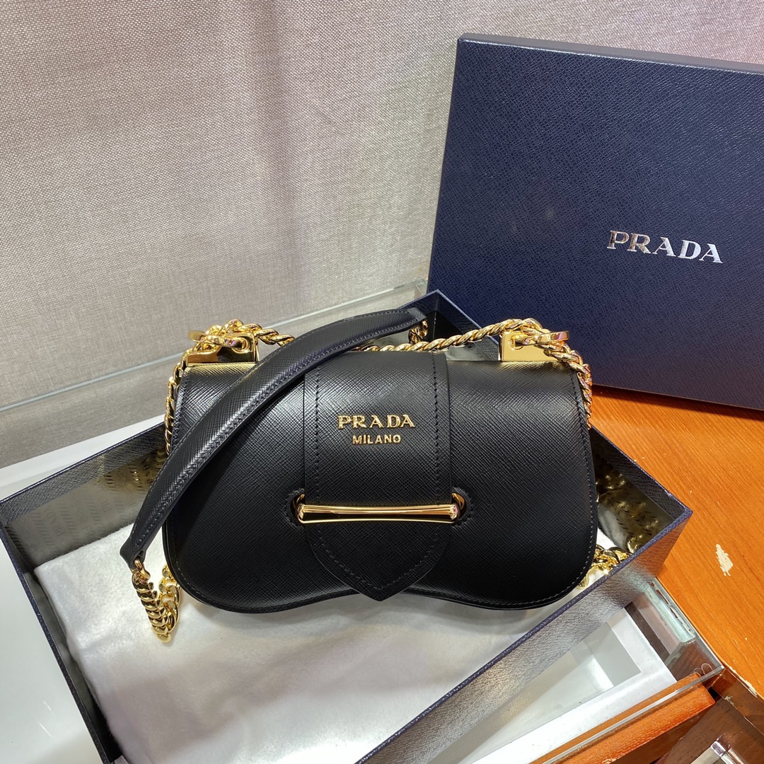 Prada Sidonie Saffiano Leather Handbag