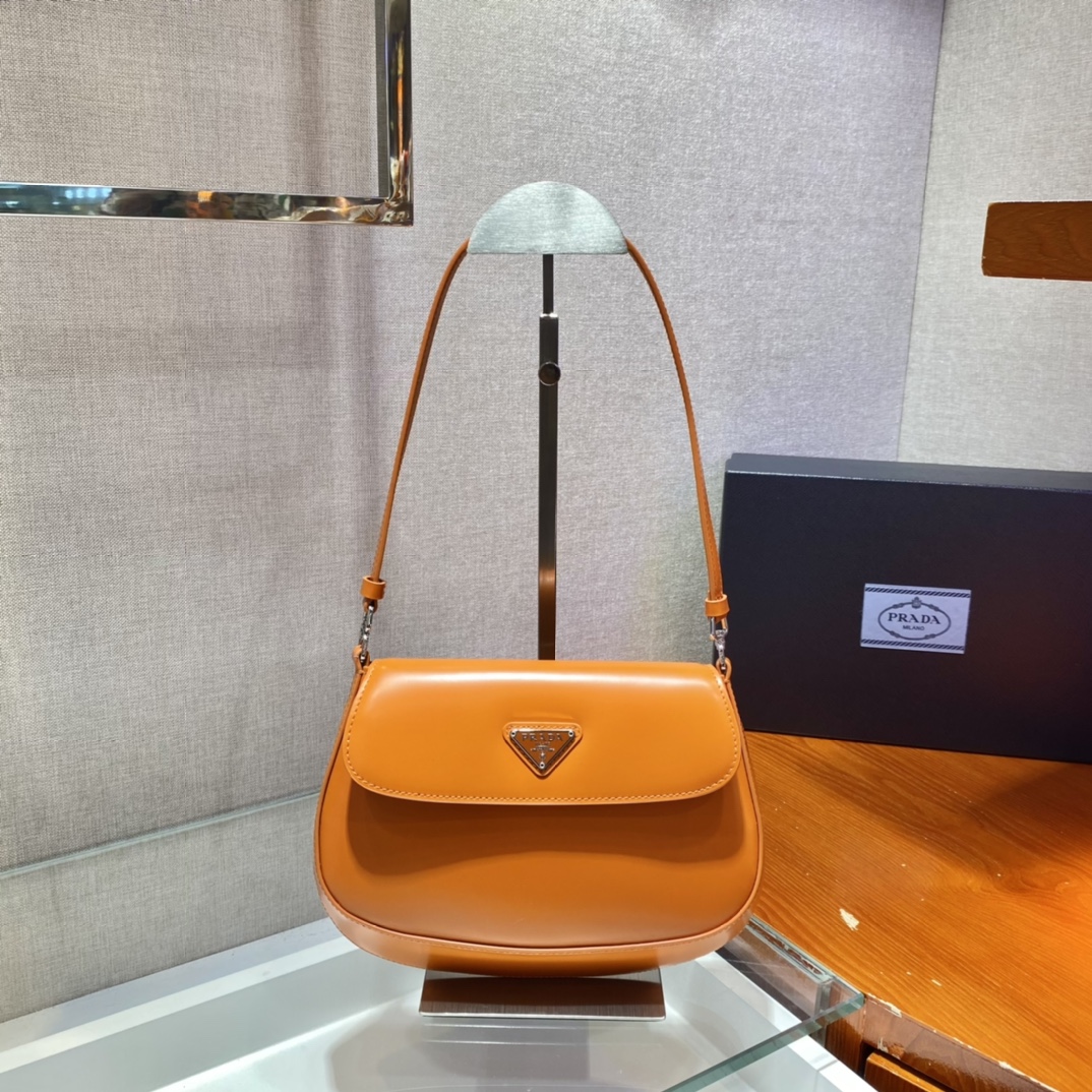 Prada 2021 New Vintage-Inspired Flap Shoulder Bag