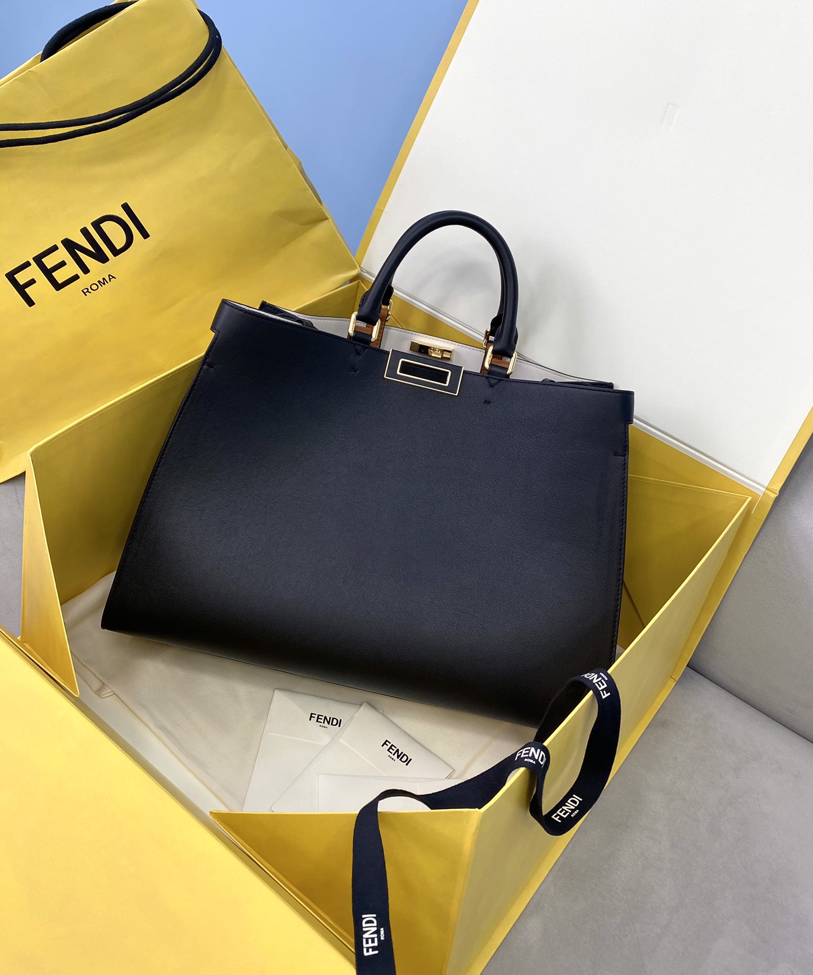 Fendi Peekaboo X-Tote Full-Leather Tote Bag