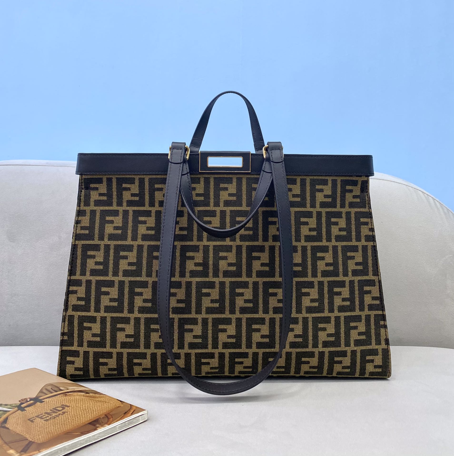 Fendi Peekaboo X-Tote Shopping Bag