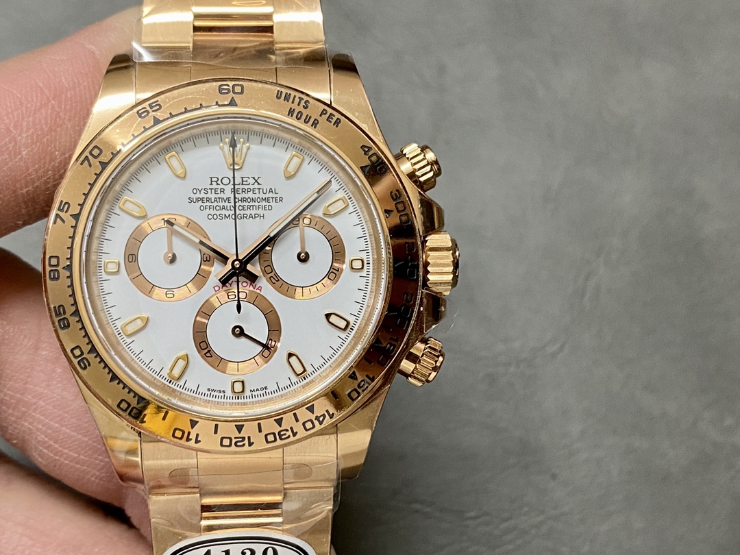 Rolex Daytona Rose Gold with White Dial - Ultimate Luxury Racing Chronograph