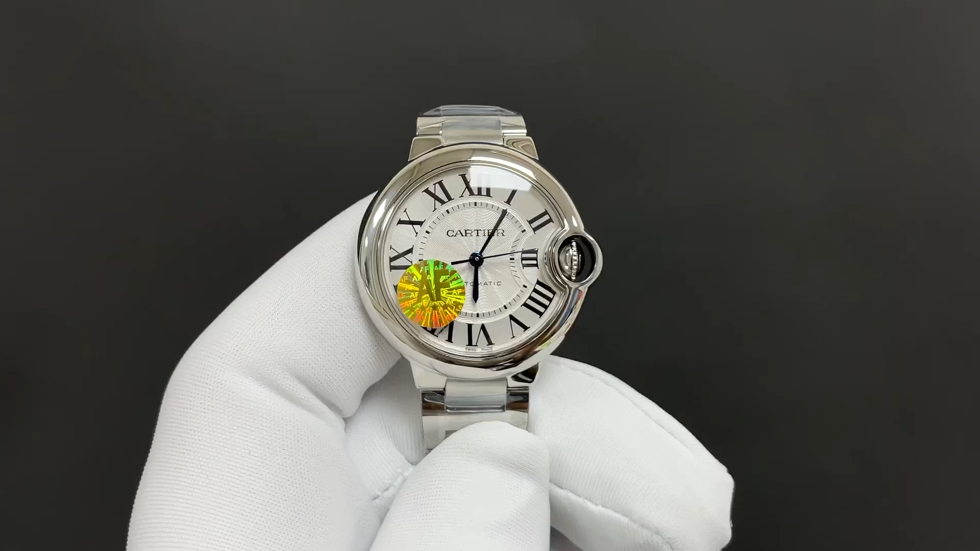 Cartier Ballon Bleu Automatic Watch – 33mm, Stainless Steel, Silver Dial