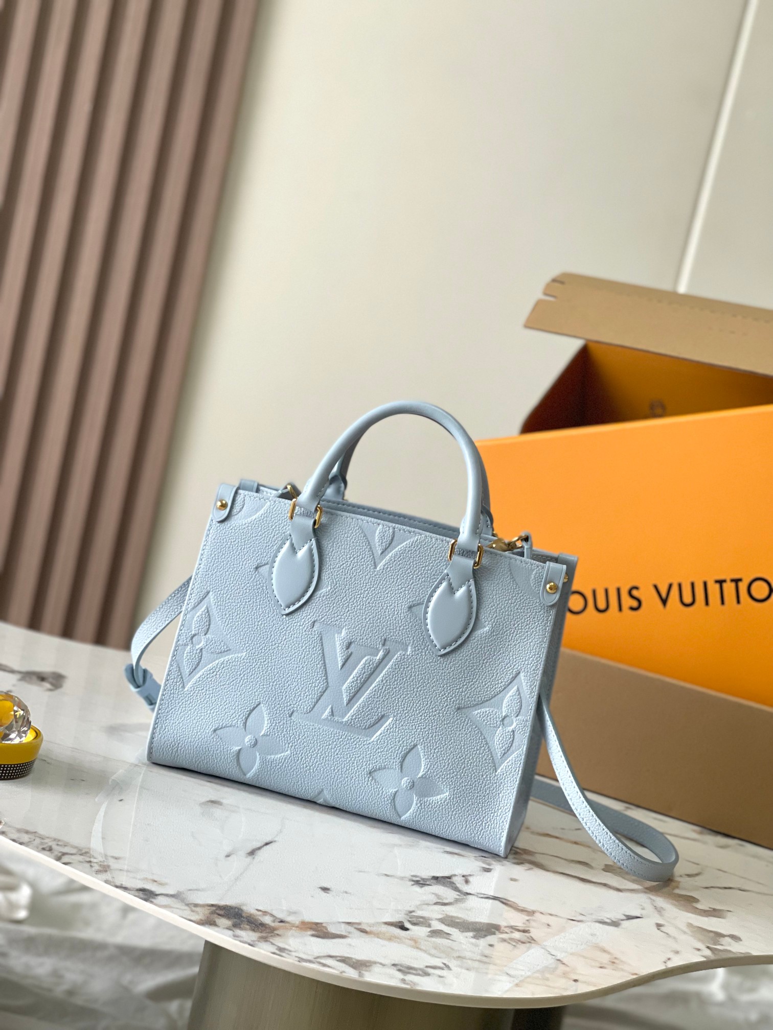 Louis Vuitton ONTHEGO Small Handbag (Model: M45659 blue)