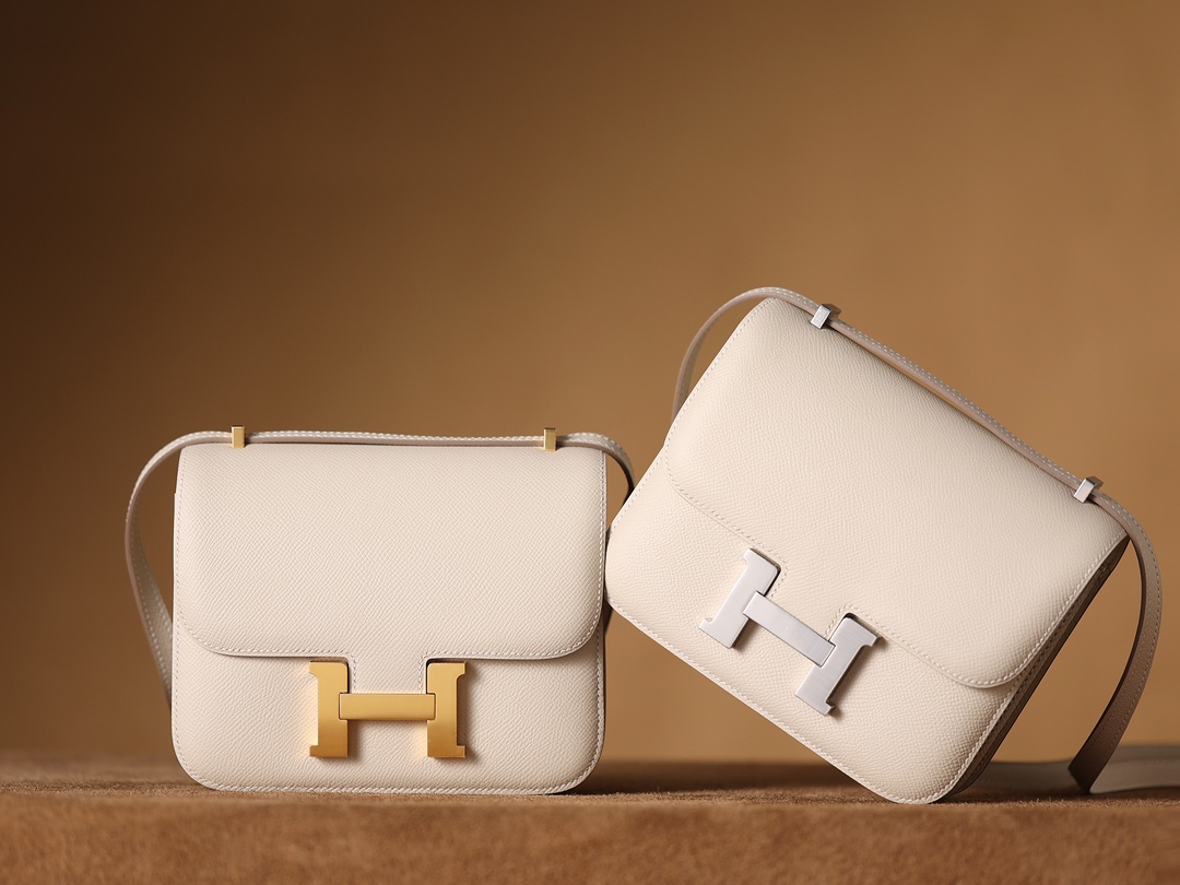 Hermès Constance 19 Milkshake White with Gold Hardware