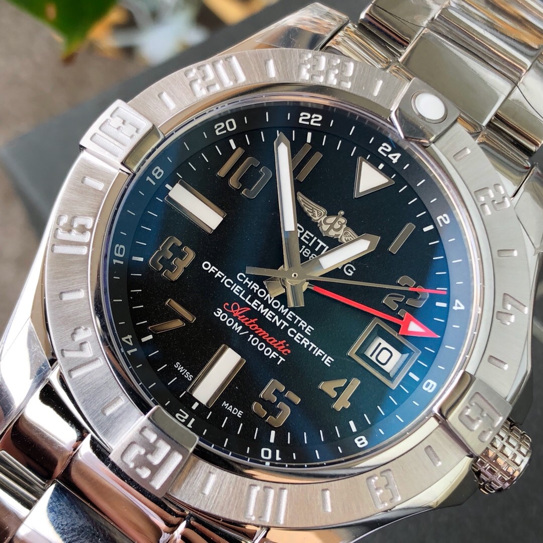 Breitling Avenger II GMT World Time Watch