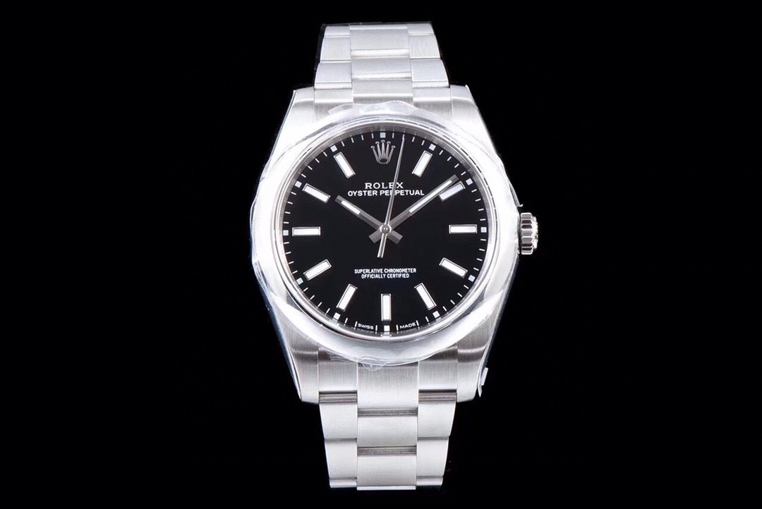 Rolex Oyster Perpetual Datejust black dial-39MM