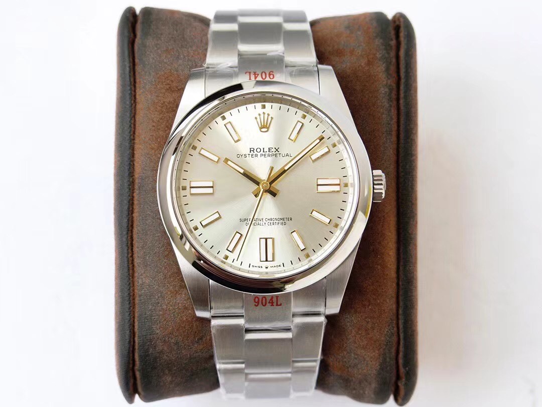 Rolex Oyster Perpetual  silver dial