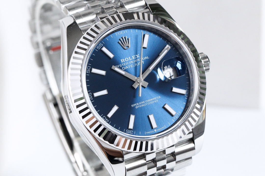 Rolex Datejust 41mm — Deep Blue Sunburst Dial | Replicated Cal.3235 Movement | 904L Oystersteel