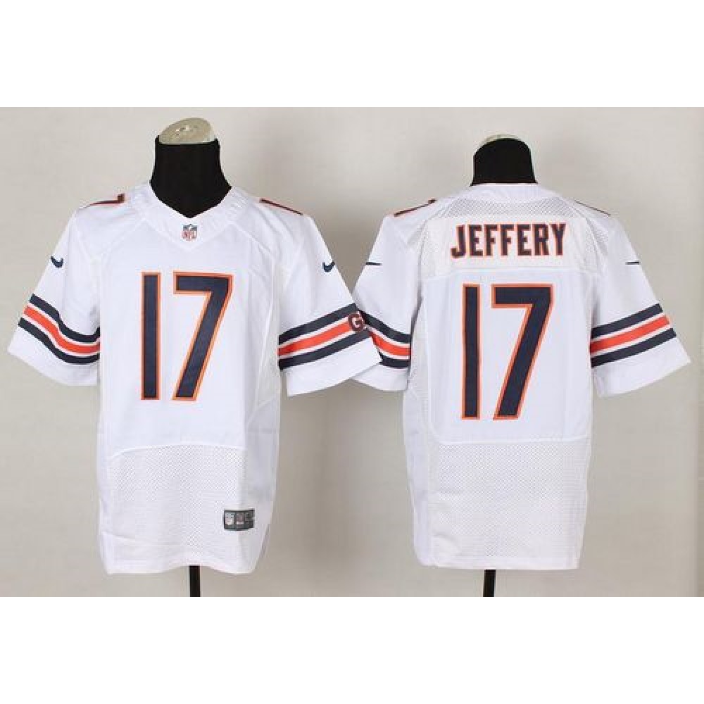 Bears #17 Alshon Jeffery White Men's Stitched NFL Elite Jersey