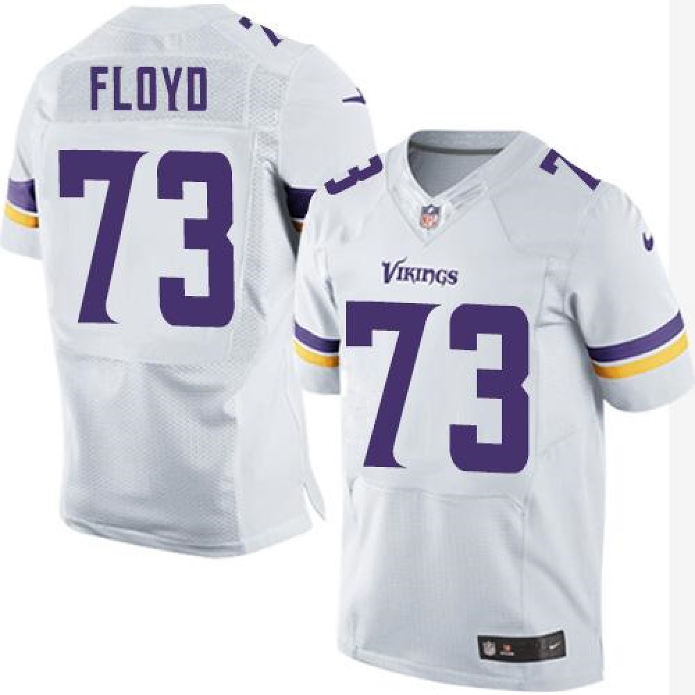 Vikings #73 Sharrif Floyd White Men's Stitched NFL Elite Jersey