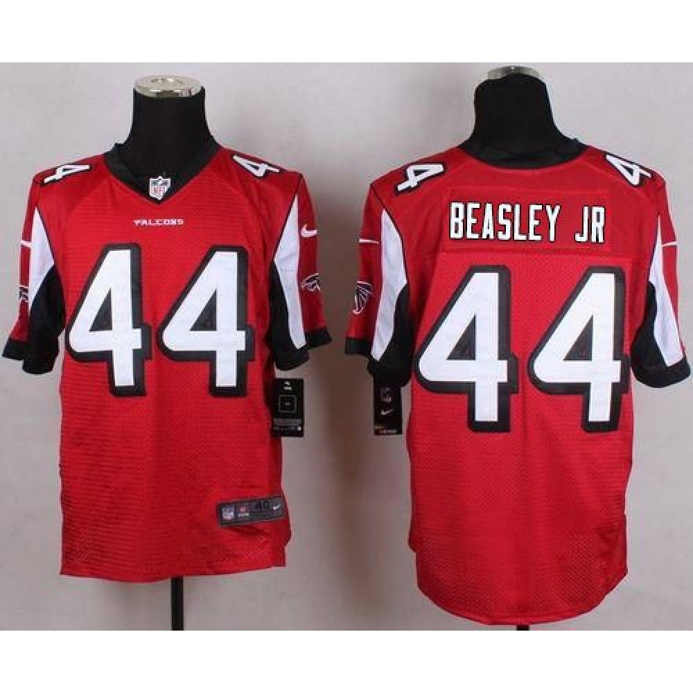 Falcons #44 Vic Beasley Jr Red Team Color Men's Stitched NFL Elite Jersey