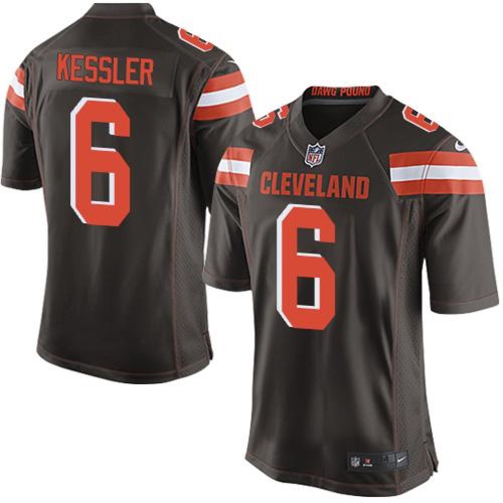 Browns #6 Cody Kessler Brown Team Color Youth Stitched NFL New Elite Jersey