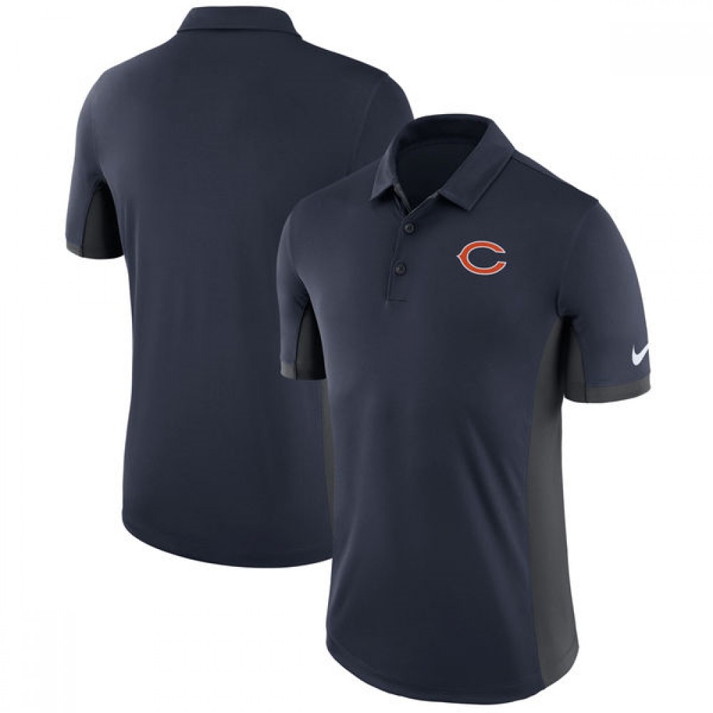 Men's Chicago Bears  Navy Evergreen Polo