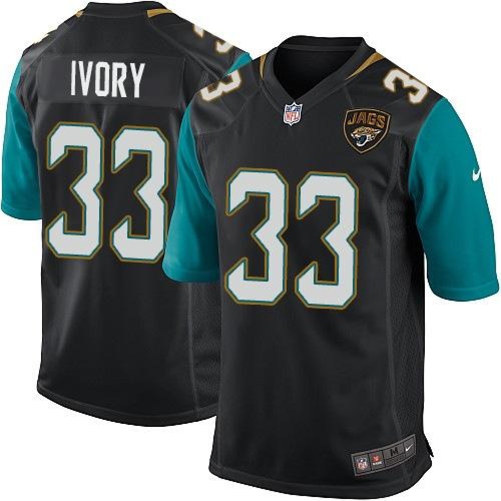 Jaguars #33 Chris Ivory Black Alternate Youth Stitched NFL Elite Jersey