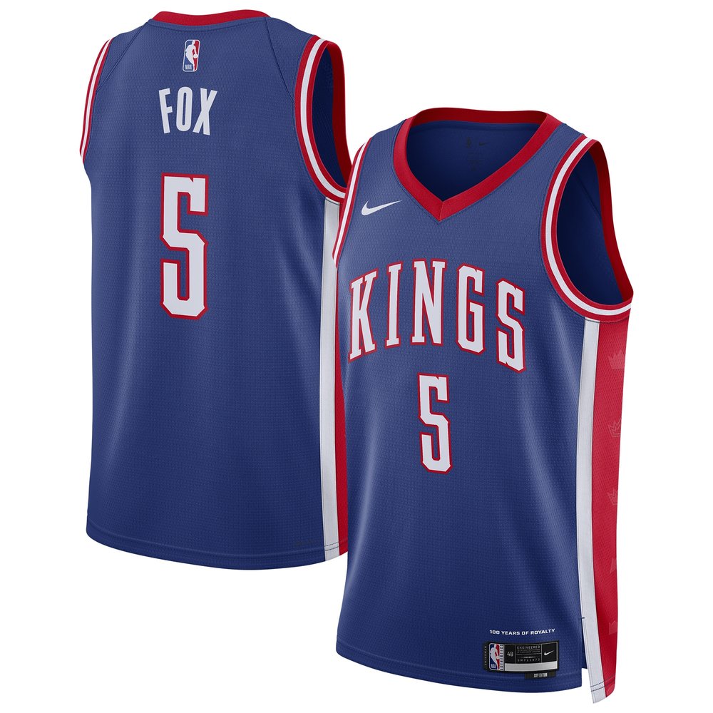 Unisex Sacramento Kings De'Aaron Fox  Blue 2024/25 Swingman Player Jersey - City Edition