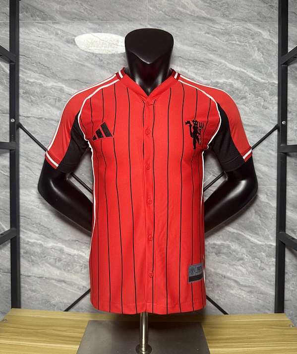 Manchester United Authentic x US Pack Baseball Jersey Shirt 2025/26