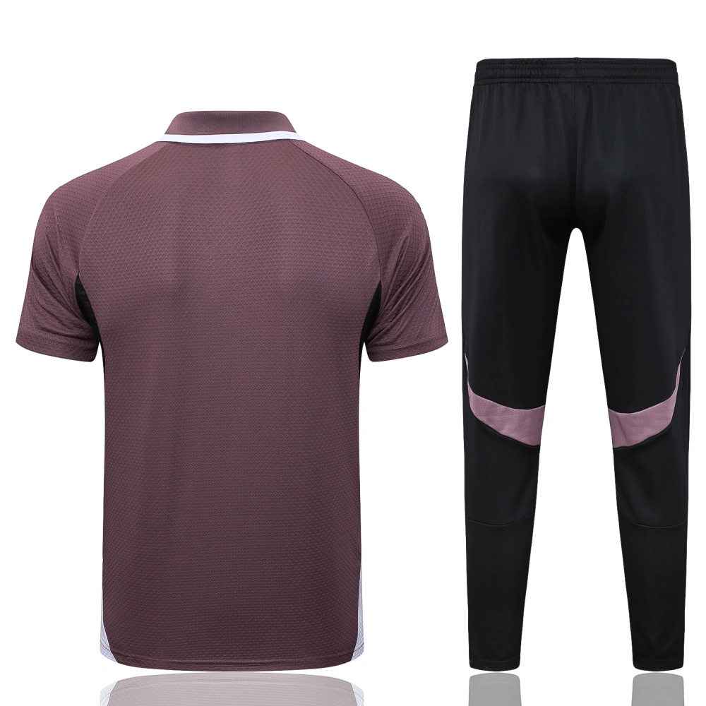 Manchester United Training Kit (Polo+Pants) Grayish Purple 2025/26